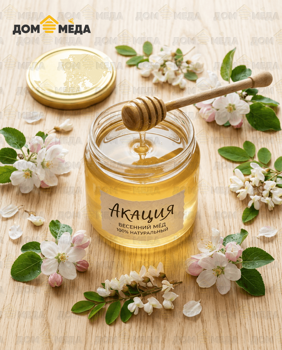 Акациевый мёд. Майский мёд. Дом Мёда