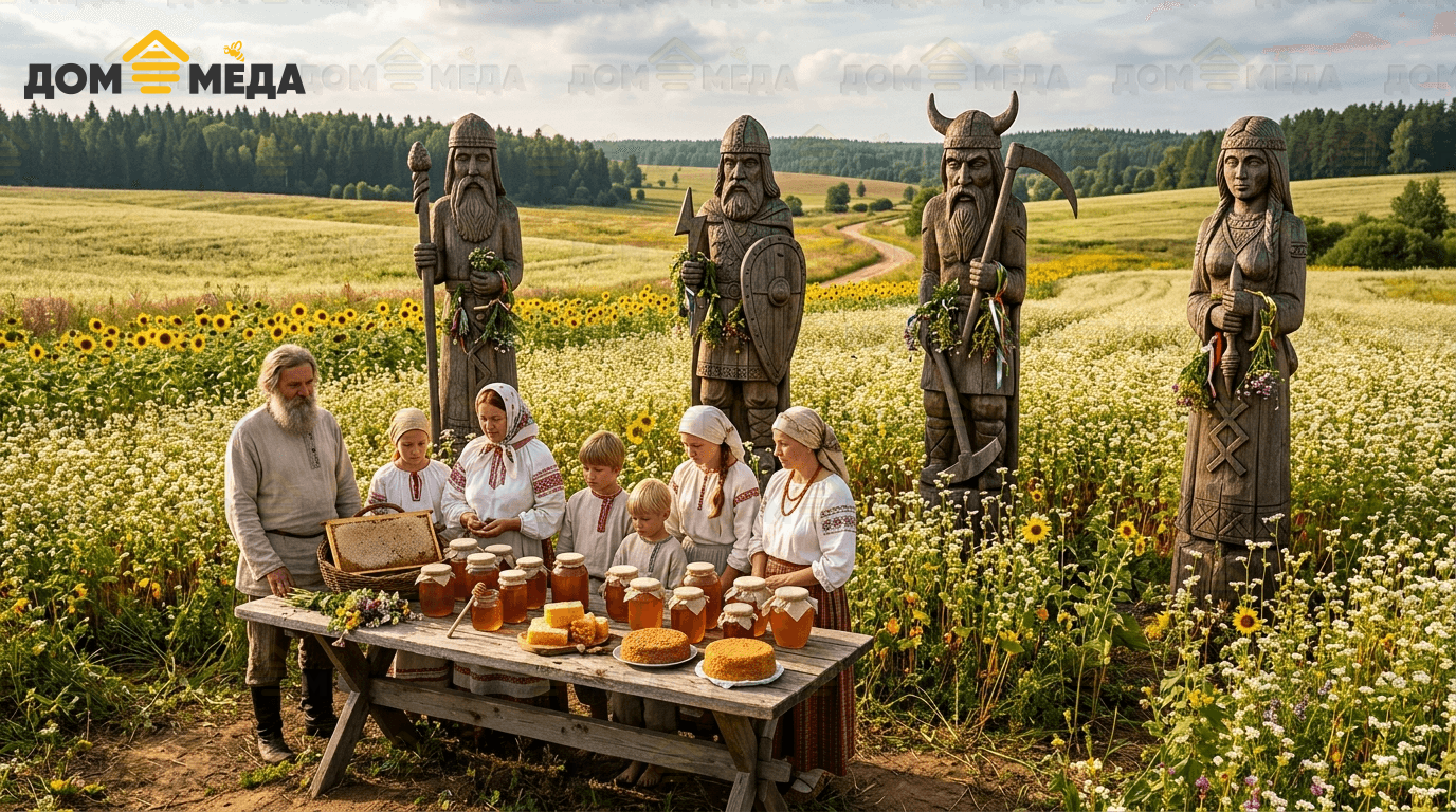 Медовый Спас: освящение первого мёда у Кумиров. Дом Мёда