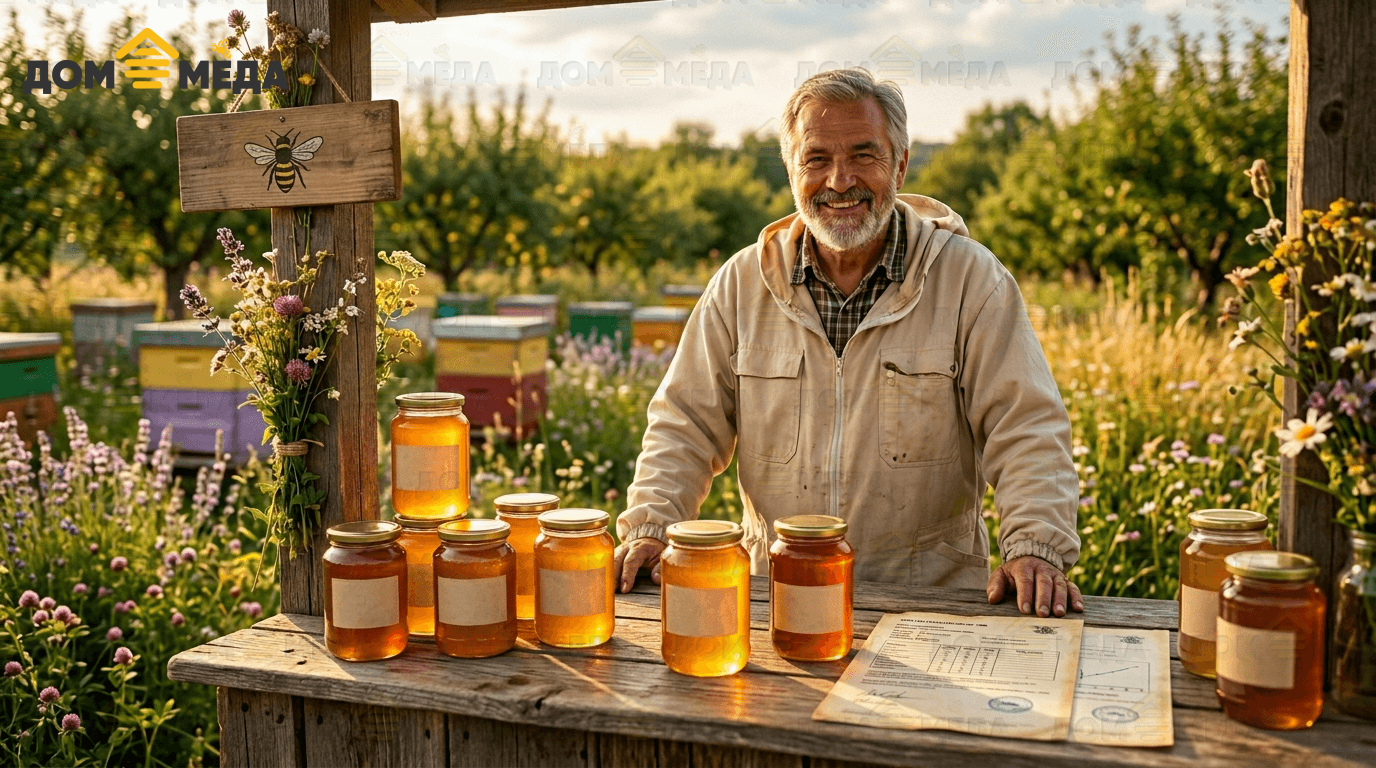 Честный пасечник и мёд с подтверждённым диастазным числом. Дом Мёда