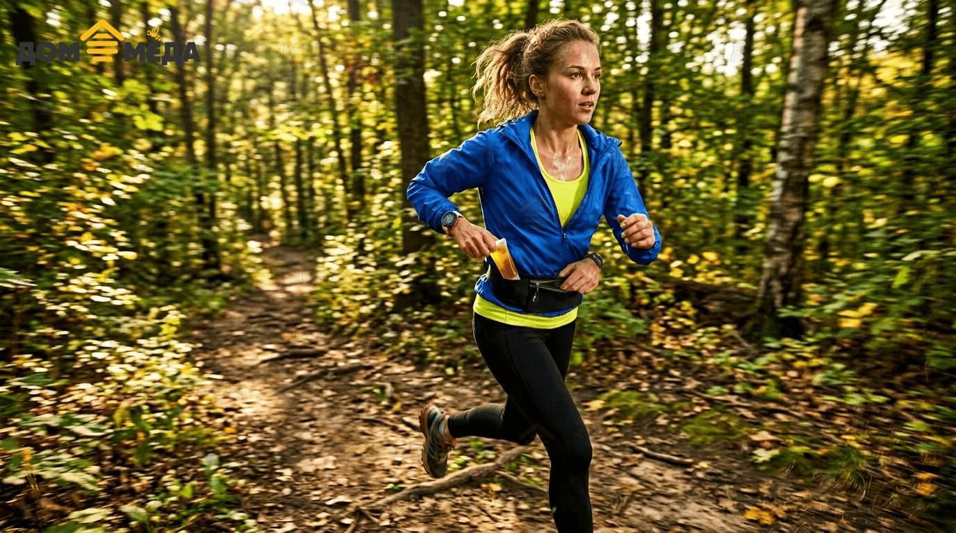 Бегун использует мёд как натуральное топливо на длинной дистанции. Дом Мёда