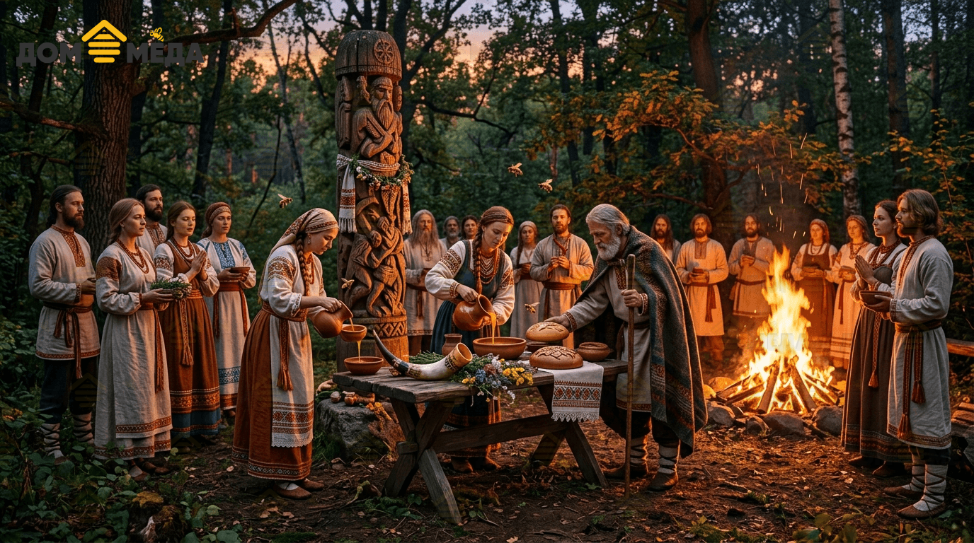 Мёд и медовый напиток в жреческом обряде древних славян. Дом Мёда